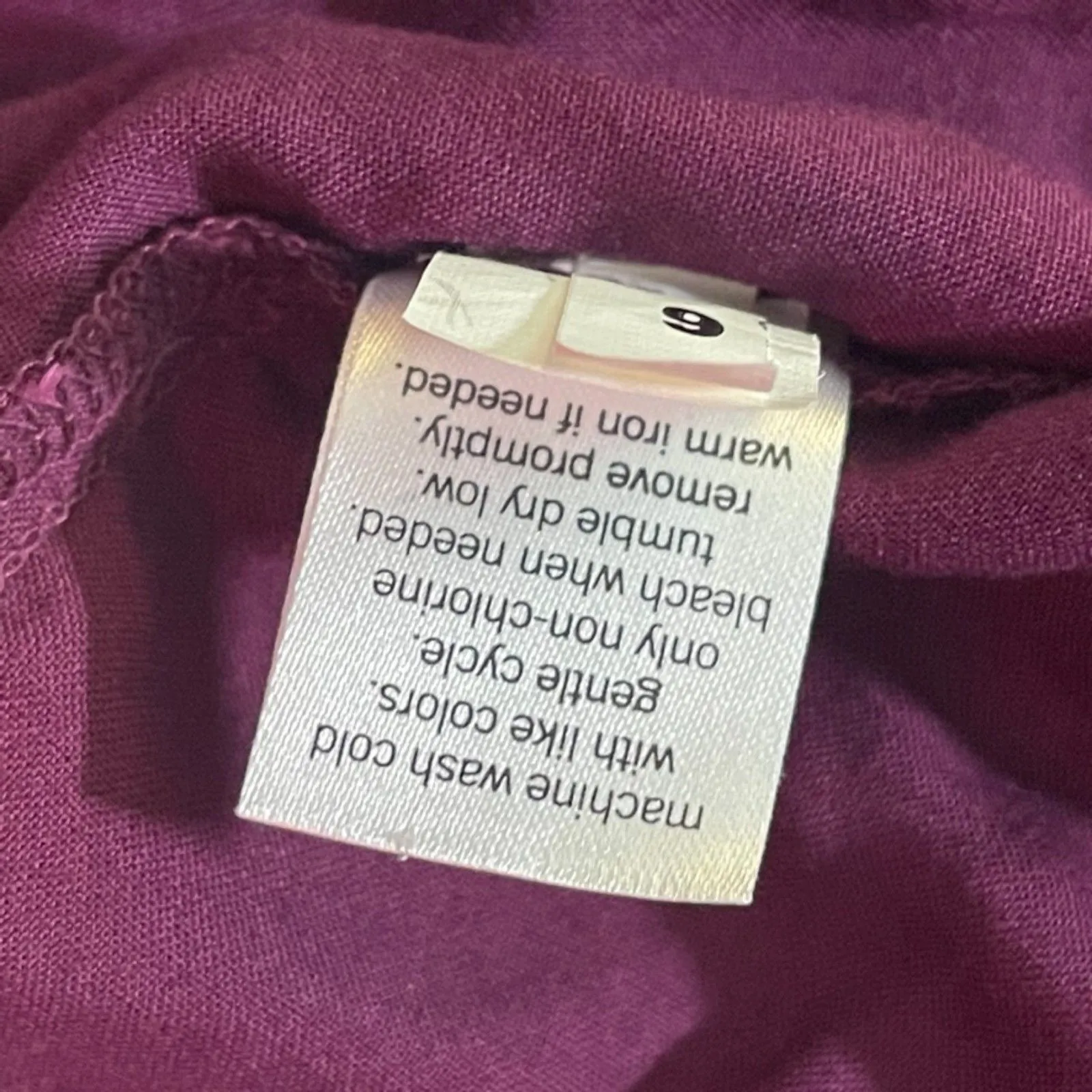 Sonoma | Plum Embroidered Boho Sleeveless Top | Medium - Image 7