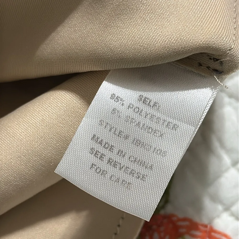 Blue Blush size small mini skirt black cream striped full zip front snap close - Image 6