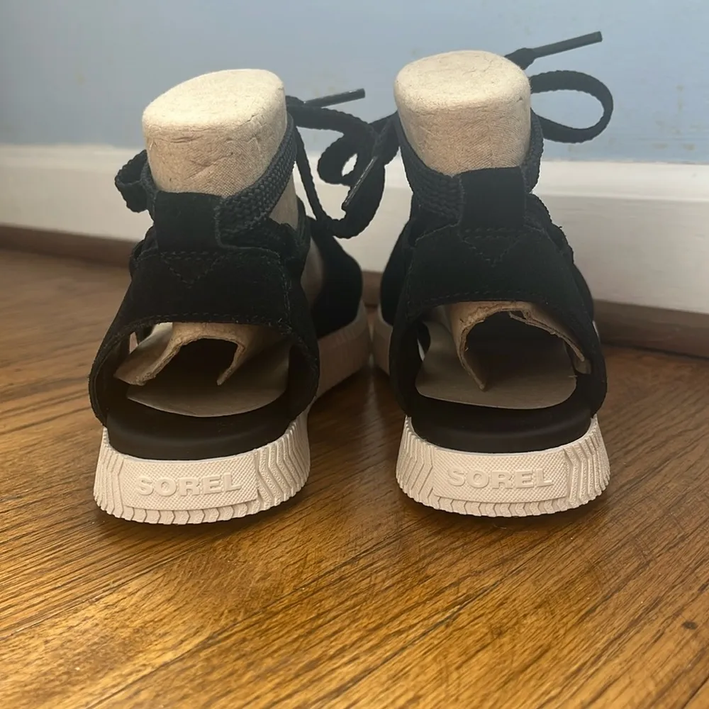 Sorel NWOT Ona Streetworks Espadrille Flat Suede Open Toe Ankle Tie Sandal - Image 6