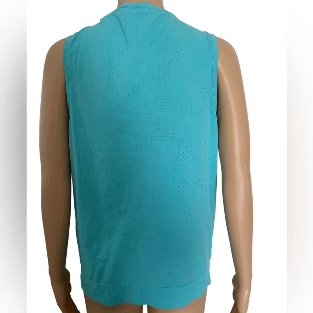 Athleta Green Fitted Ribbed Tank Top - Image 3