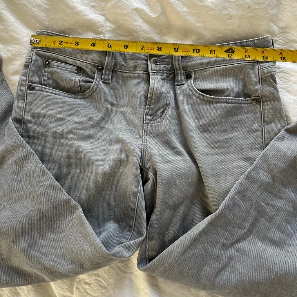 Women’s J Crew gray toothpick ankle size 26 jeans - Image 6