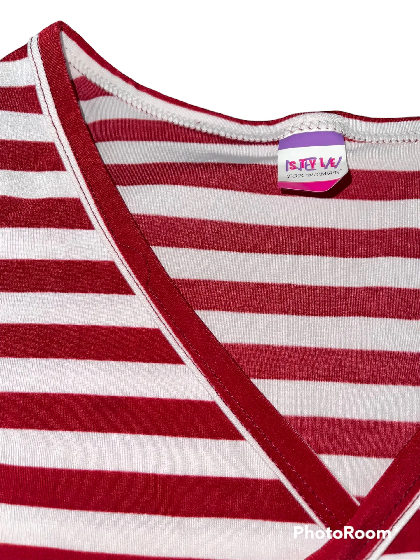 Striped Cropped Top Multi - Image 2