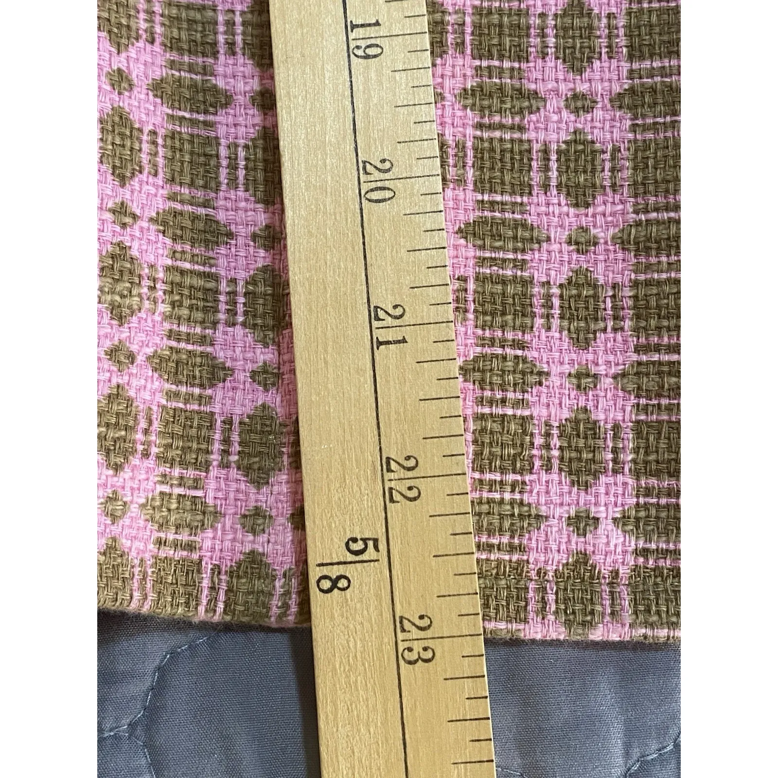 Express Pink Brown Tweed Cropped Work Blazer Button Front Classic Size 8 - Image 9