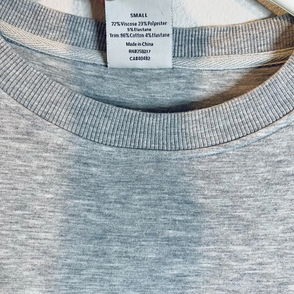 VARLEY Gray Bayliss Zippered Pocket Sweatshirt (Size Small) - Image 4