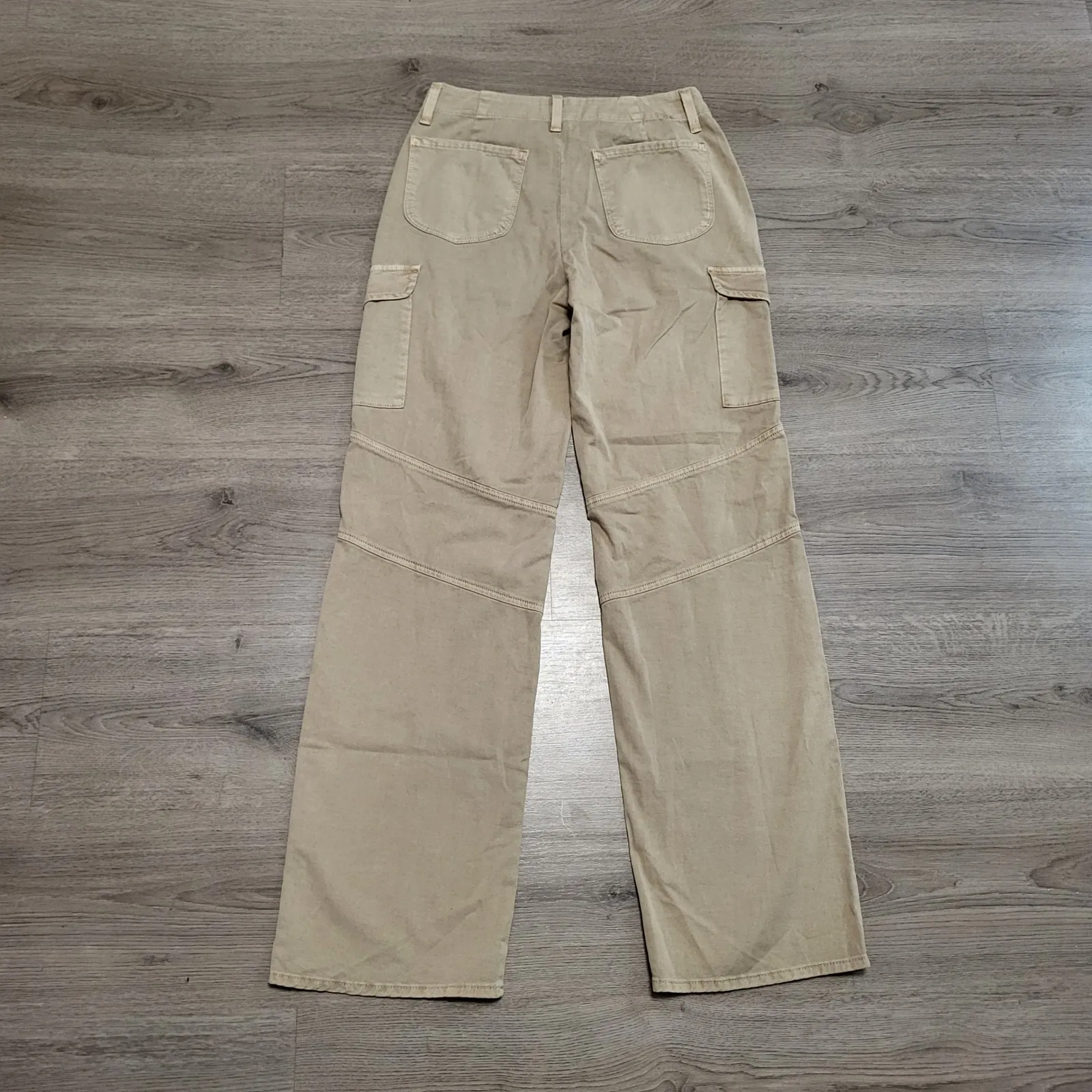 L'AGENCE Brooklyn High Rise Wide Leg Utility Cargo Pants Rye Size 26 Gorpcore - Image 2