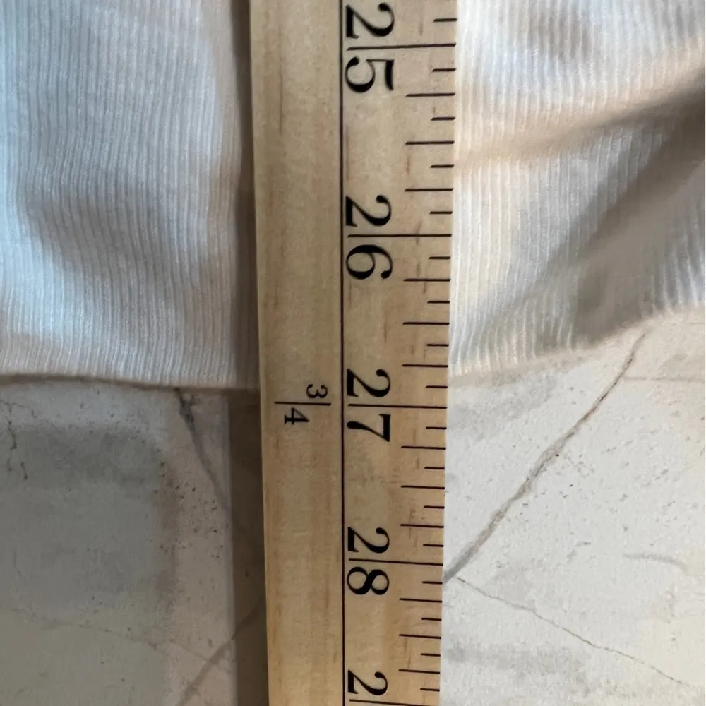 Athleta white waterfall open front cardigan, size S EUC - Image 5