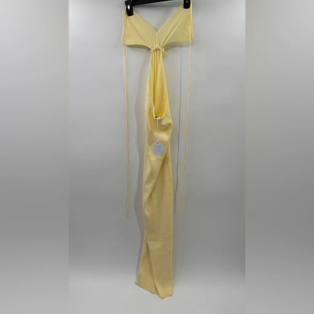 More to Come Kacey Maxi Dress in Baby Yellow - Image 8