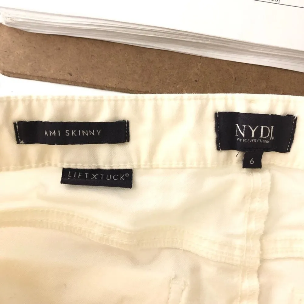 Eddie Bauer Womens Jeans Slightly Curvy High Rise Wide Leg Crop Stretch White 16 - Image 4