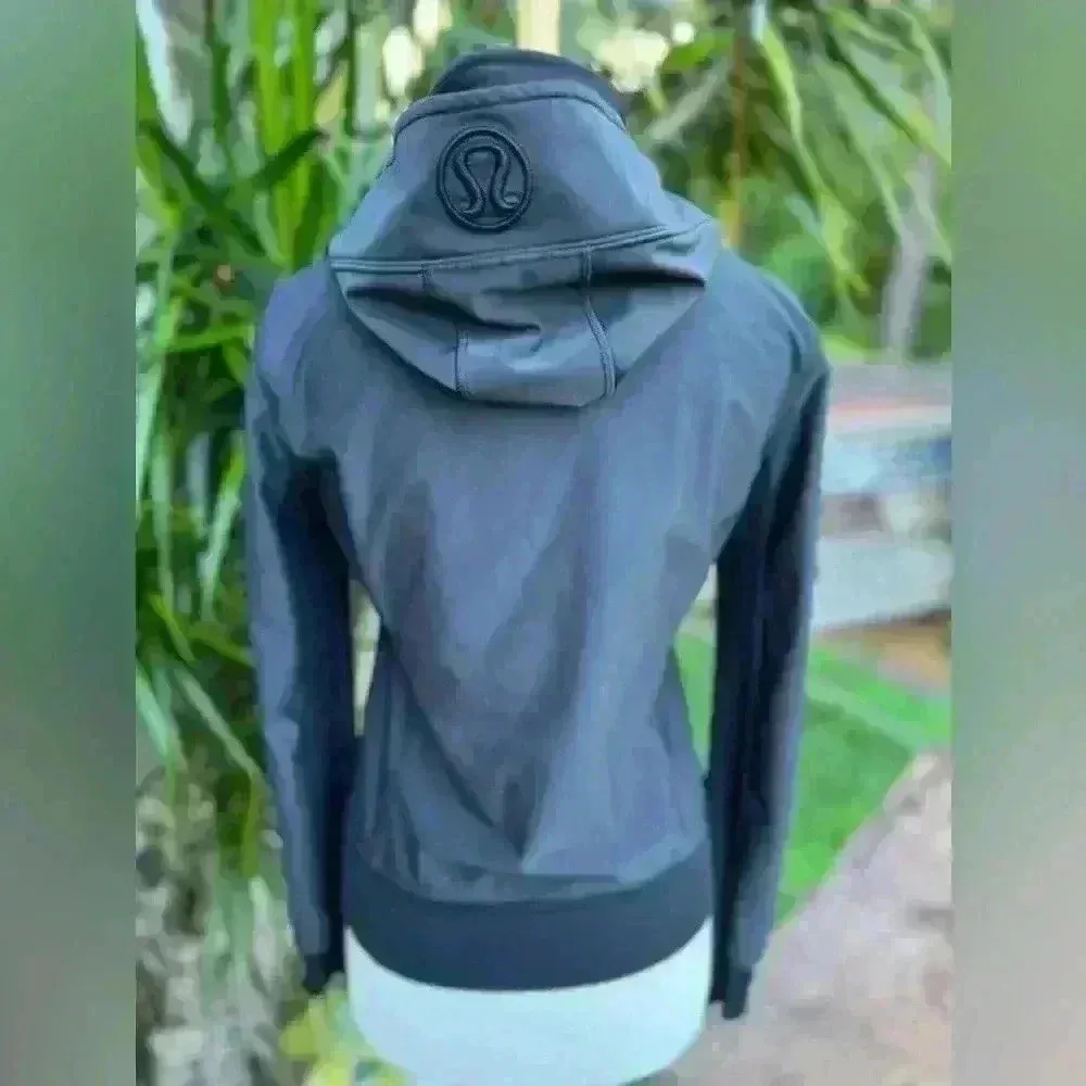 Lululemon Athletica Uba Black Jacket with Fleece Liner Removable Athletic Hoody - Image 8