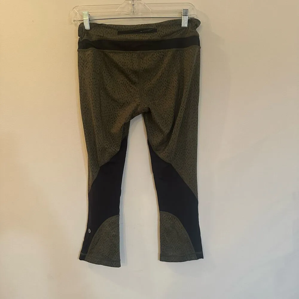 Lululemon Inspire Cropped Legging sz 8 Dottie Dash Pattern - Image 6