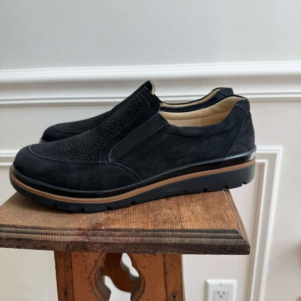NWOB Fidelio Namir Slip On Black Nubuck $240 7.5uk 9.5us Size 9.5 - Image 3