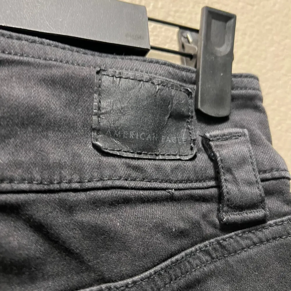 American Eagle Outfitters Curvy Super High-Rise Jeggings Black Skinny Jeans Sz 0 - Image 6