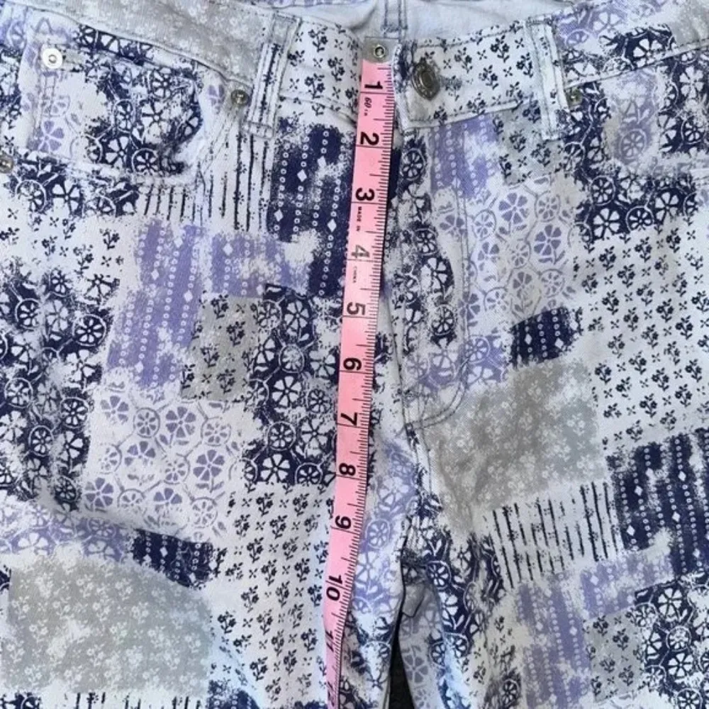 Kensie Patchwork Blue Combo Jeans High rise size 4 / 27 - Image 4