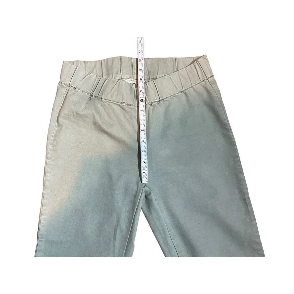 Soft Surroundings Mint Green Pull On High Rise Skinny Jeggings Sz PS - Image 6