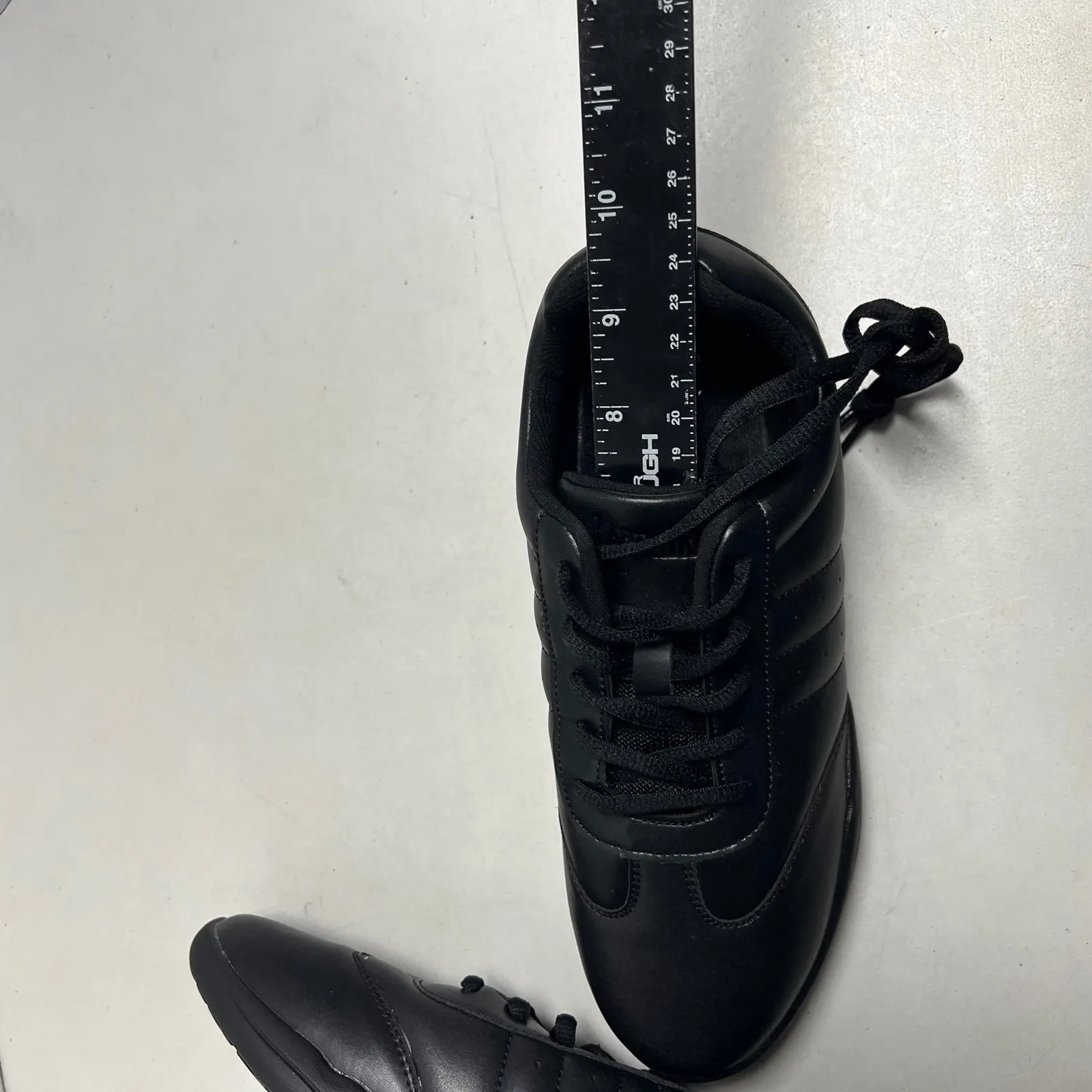 LANDHIKER Black Cheerleading Dance Sport Soft Shoes Size 7 Lace Up Women Youth - Image 7