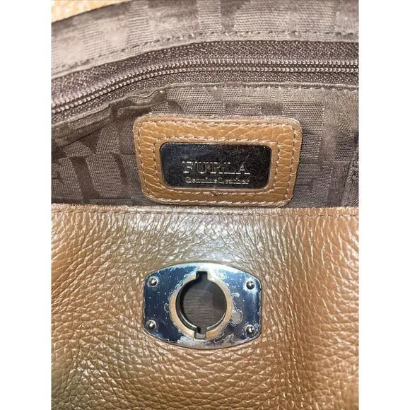Furla Appaloosa Leather‎ tote Brown - Image 15