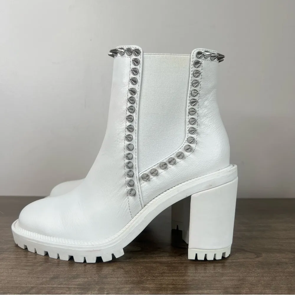 Jessica Simpson Demmie Bright White Women's Ankle Boot Size 6 #B1158 - Image 5