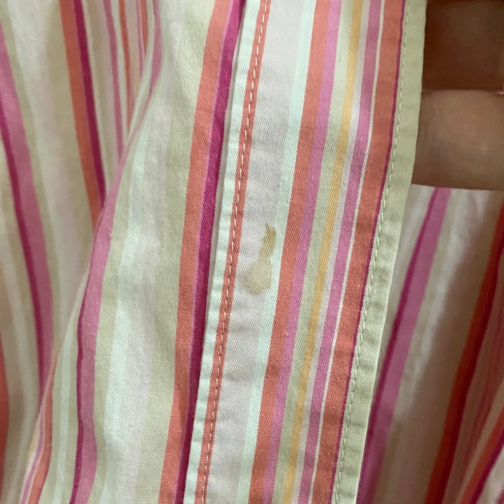 First issue Pink and White Striped Button Down Shirt - Image 8