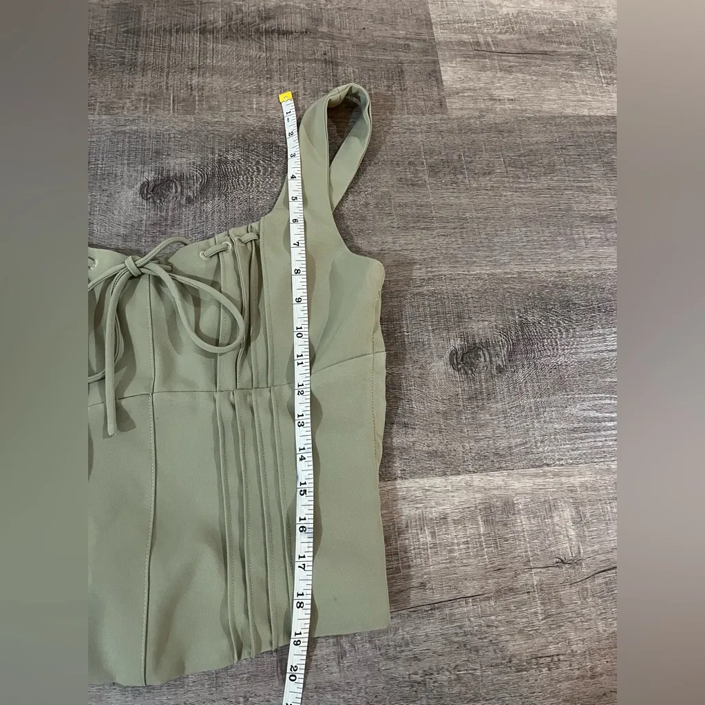 LULUS Kessa Olive Green Bustier Tank Top - Image 7