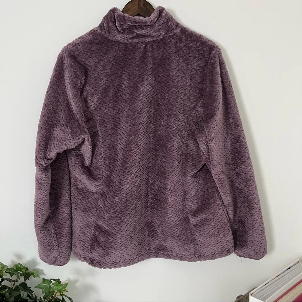 Purple Free Country Cable Braided Butter Pile Jacket SZ L - Image 2