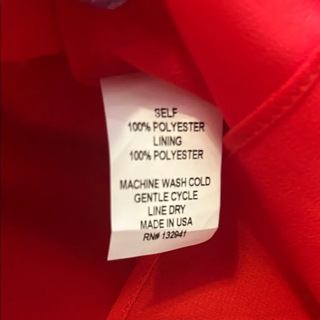 Amanda Uprichard Red Ruffle Off-Shoulder Mini Dress, Size M - Image 9