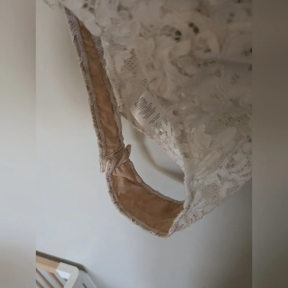 NBD x Naven Allie Bodysuit White Lace Sheer Revolve New Medium - Image 8