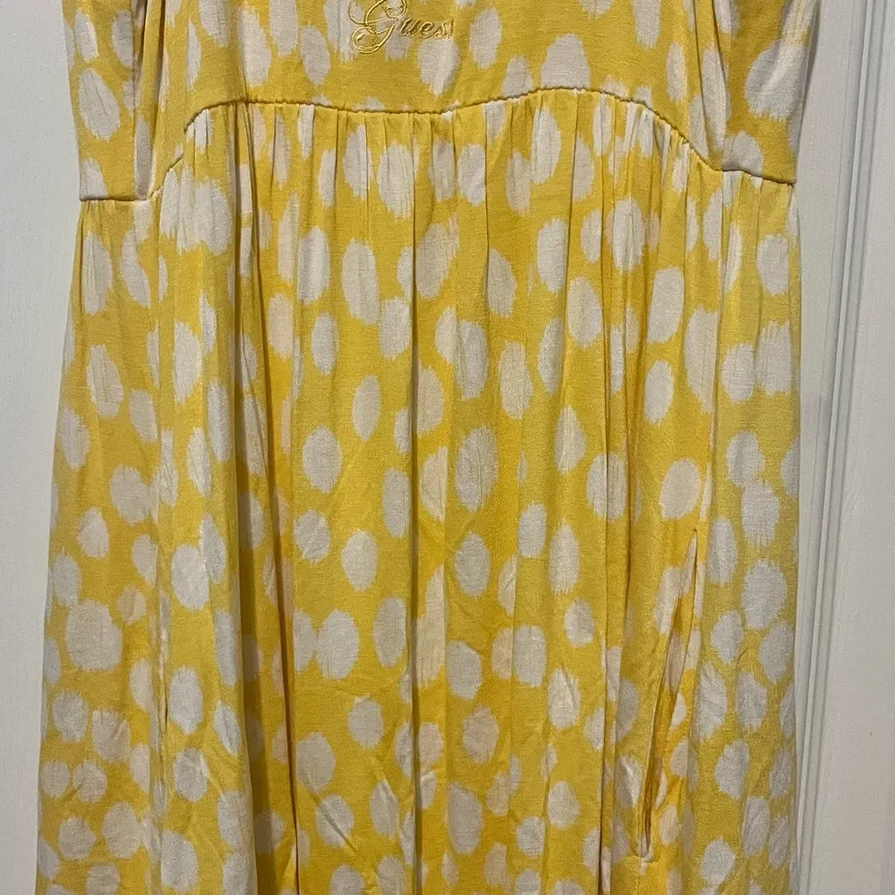 GUESS Yellow Sleeveless Mini Spaghetti Strap bodice top in medium - Image 4