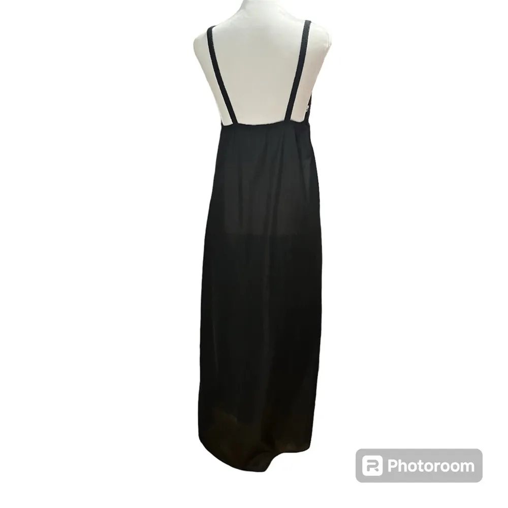 Vintage Black Negligee slip lingerie size medium - Image 4