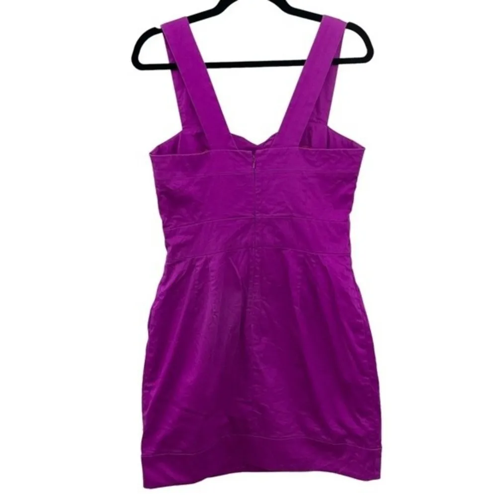 French Connection Purple Pink Violet Sleeveless Mini Dress Size 8 - Image 2