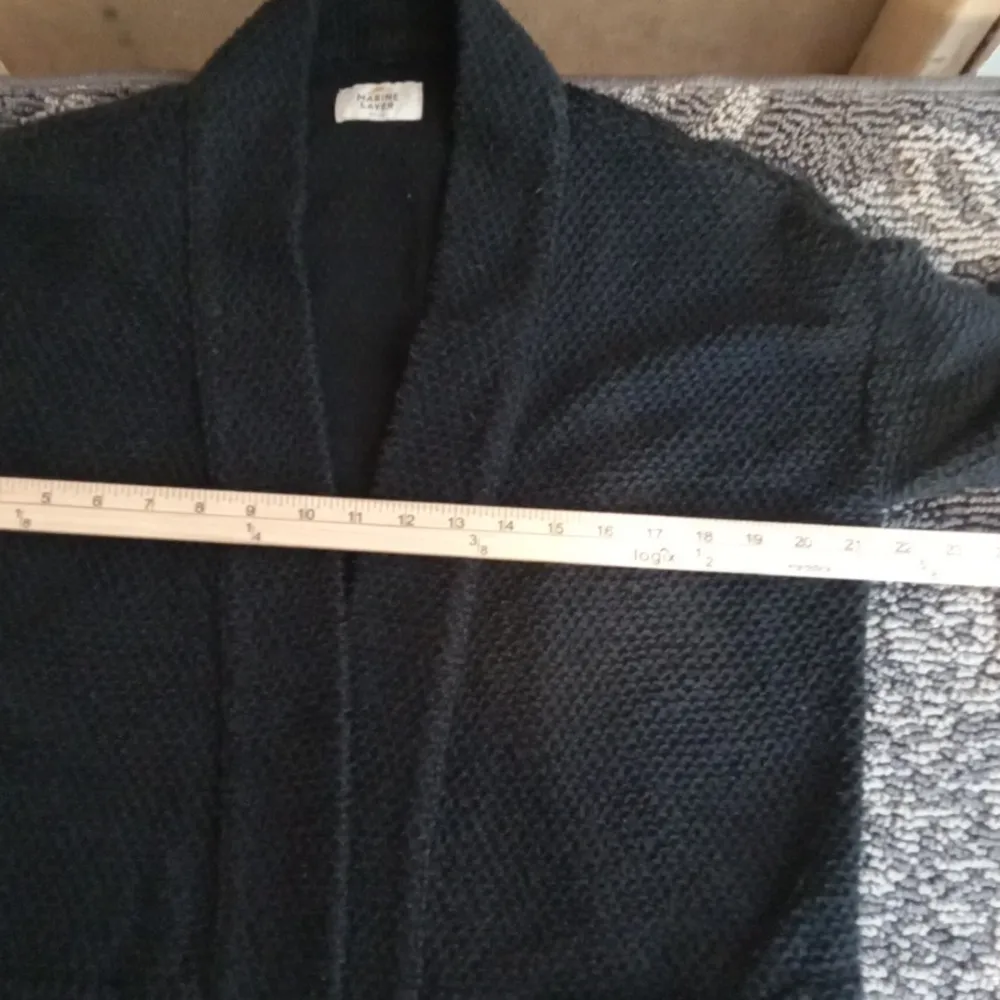 Marine layer  Black Open-Front Cardigan Sweater Womens Small - Image 5