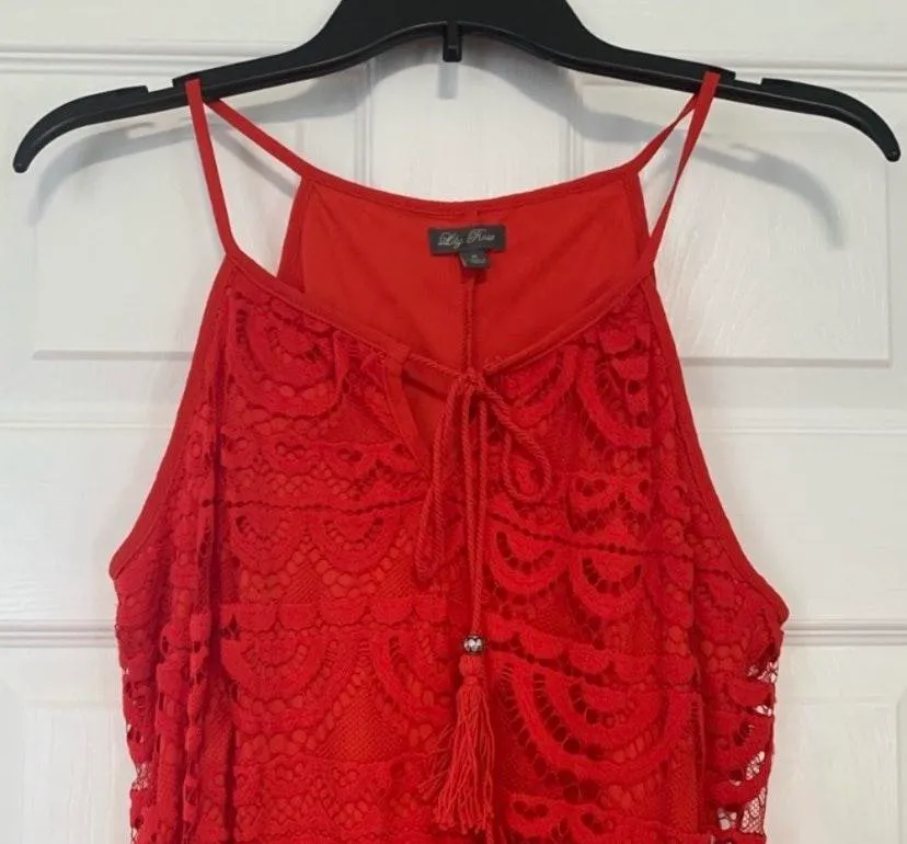 Red Lace Dress - Image 6