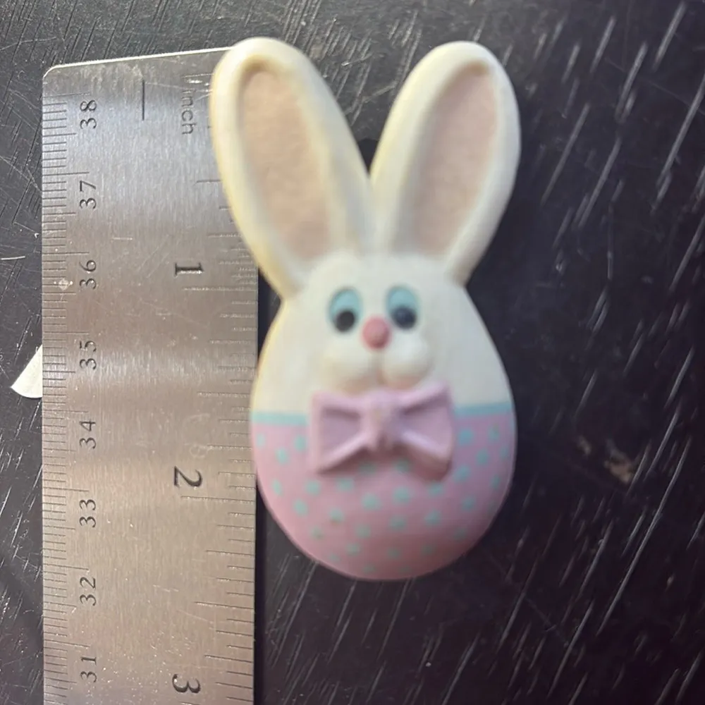 Vintage Hallmark Bunny Egg Pin Brooch - Image 4