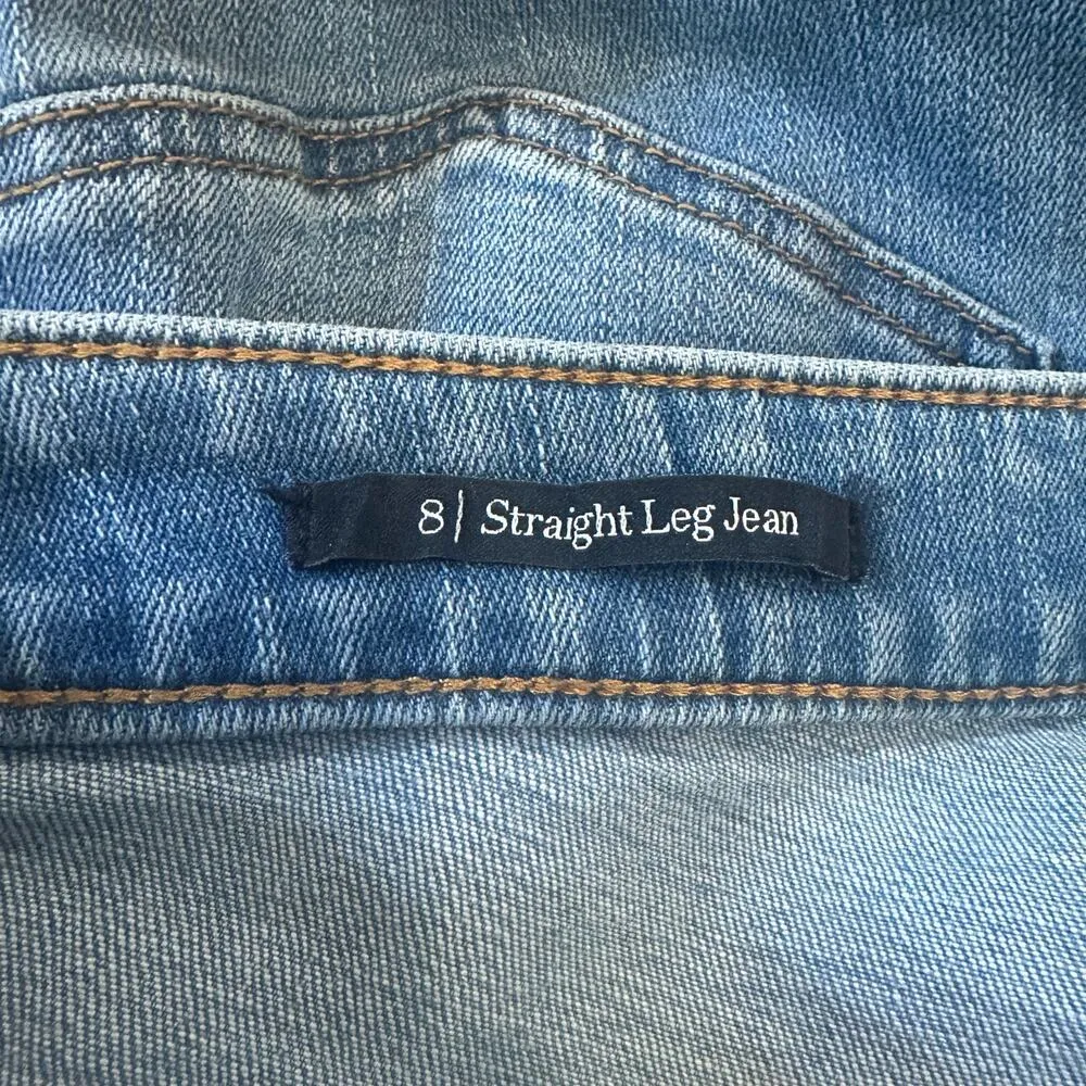 New Talbots Straight Leg Jeans sz 8 Women's Straight Leg Jeans medium wash - Image 3