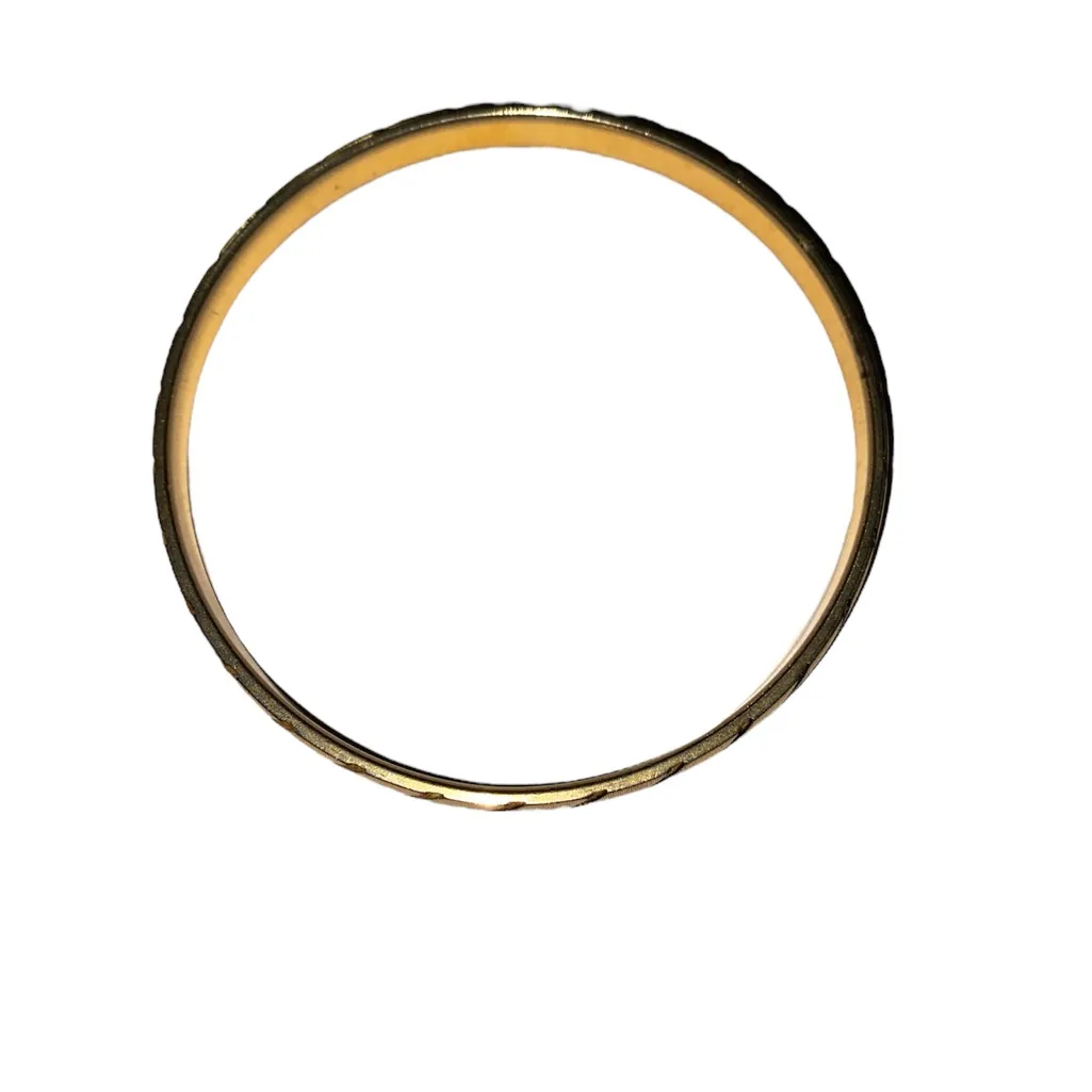 Vintage Monet Gold Bangle Bracelet - Image 2