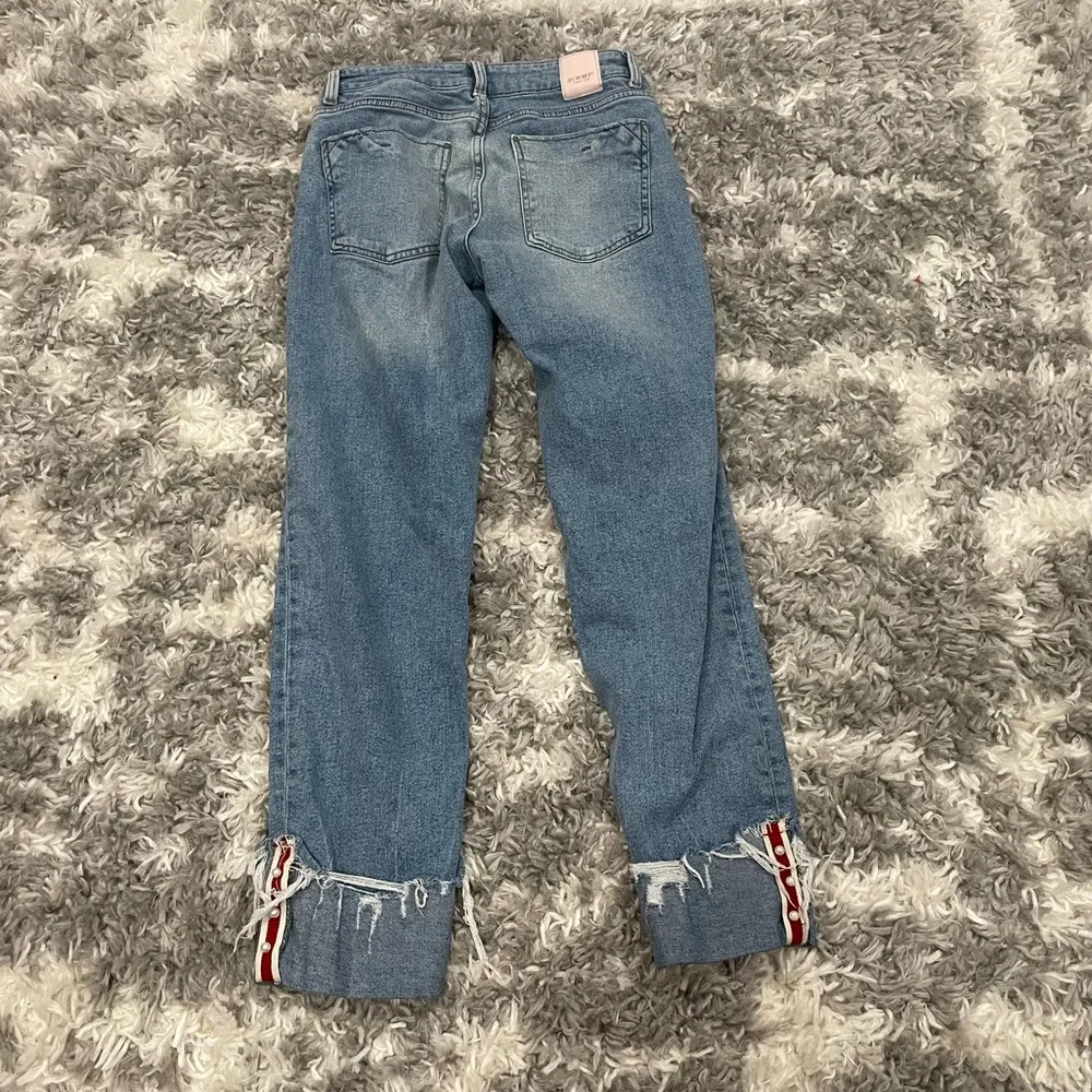 Zara Rolled Up Pearl Jeans 4 - Image 10