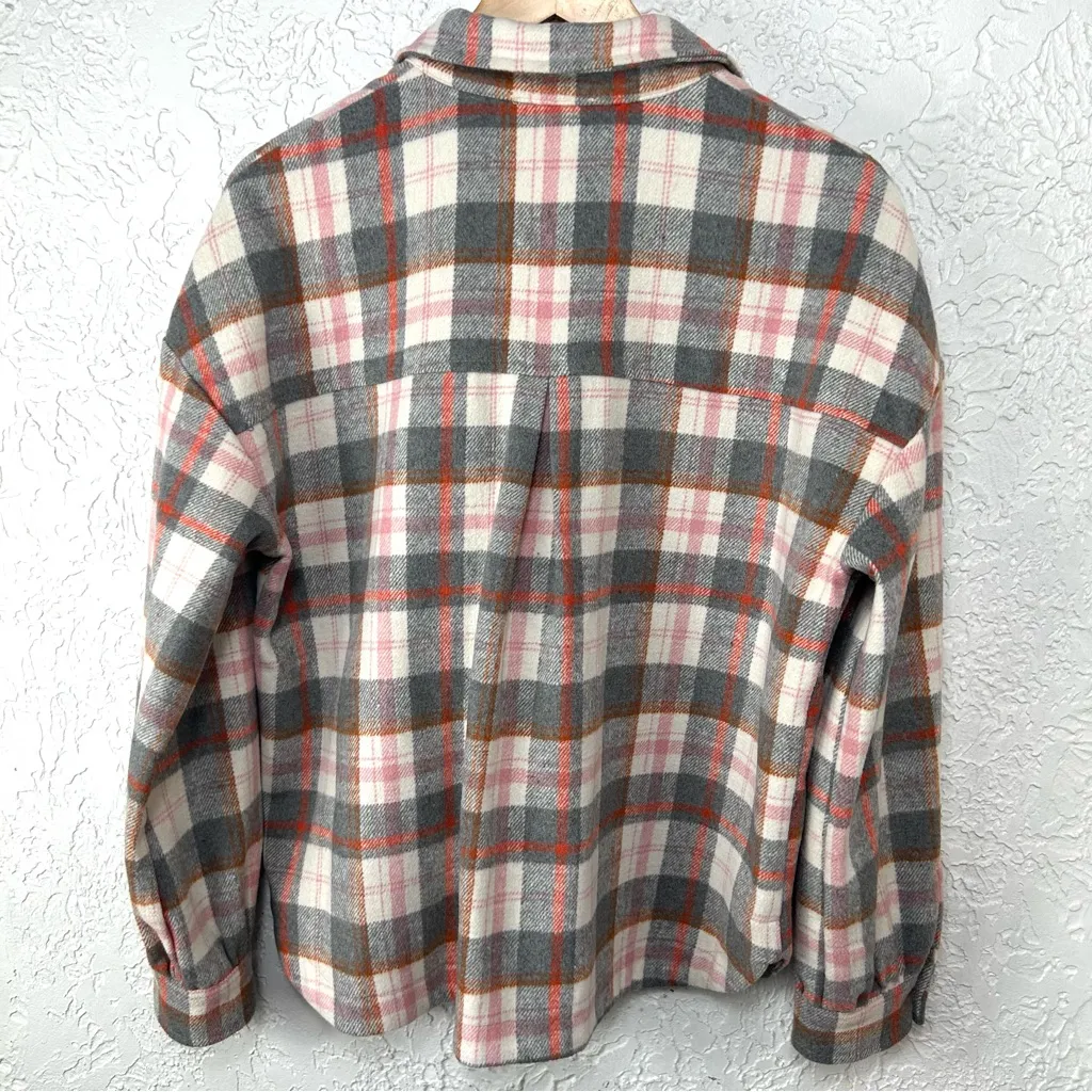 Altar’d State | Plaid Flannel Button Up Shacket Size L - Image 5