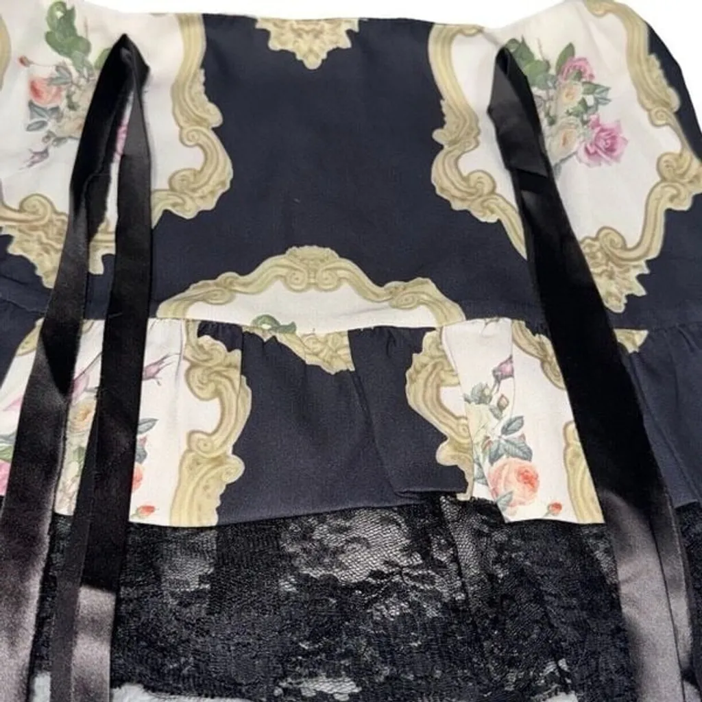 NWT Zemeta By Urban Outfitters Coquette Floral Lace skirt Size Small Mes Large - Image 2