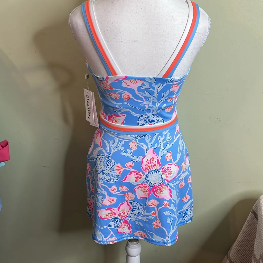 Lilly Pulitzer THE DEIDRA DRESS IN UPF 50+ IN BAHAMIAN RHAPSODY, size XXS - Image 10