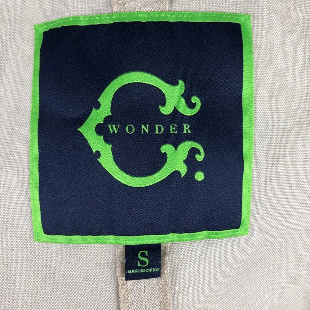 C Wonder Gold metallic Hooded Full Zip Jacket S - Image 14