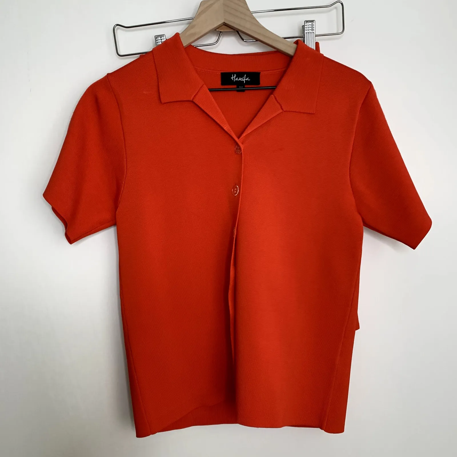 Hanifa Robyn Dress in Flame Red Two Piece Skirt Set Womens XS Orange - Image 11