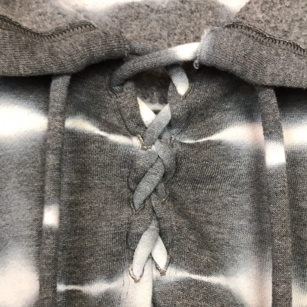 FP Movement Free People Women’s Believer Tie Dye Gray White Lace - Image 3