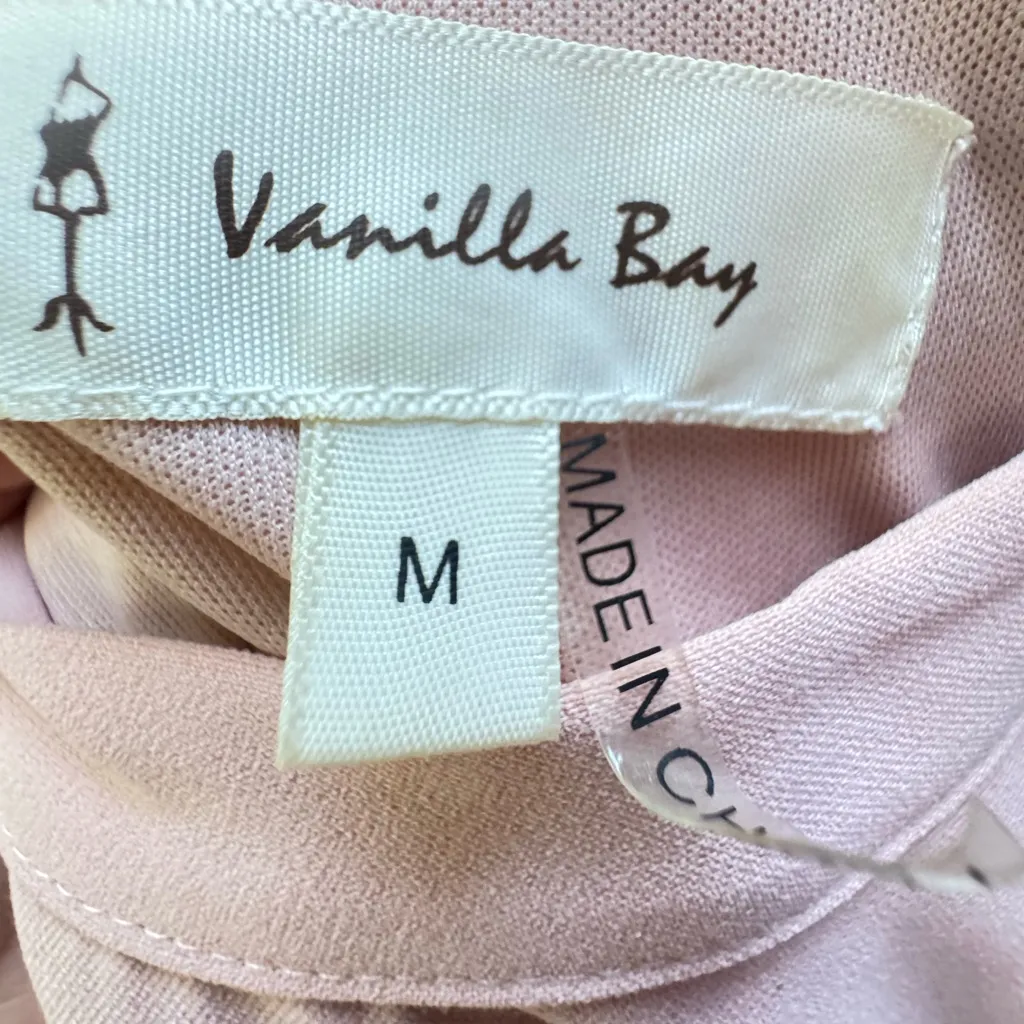 Vanilla Bay A-Line Scalloped Sleeveless Pink Dress Size M EXCELLENT Condition - Image 12