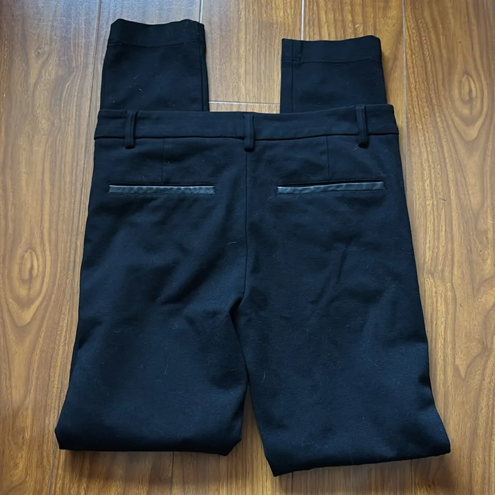 Vince Skinny Stretch Black Ponte Trouser Slack Work Pants - Image 4