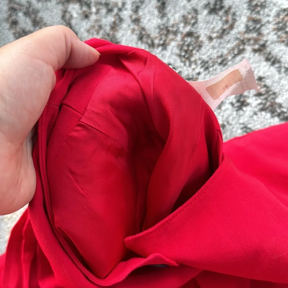 Vintage Button Down Top Red 14 - Image 3