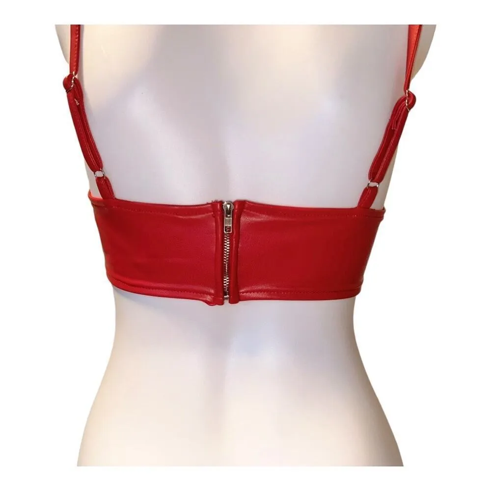 Sky To Moon Sexy red cropped corset size small​​​​ - Image 7