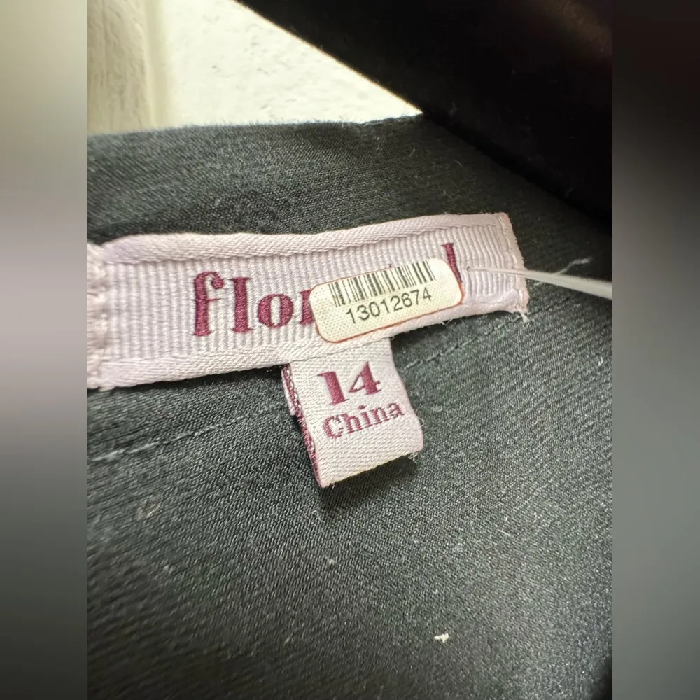 Flor Et.Al Lauper Rainbow Snake Print Long Puff Sleeve Belted Ruffle Mini Dress Purple Size 14 - Image 4