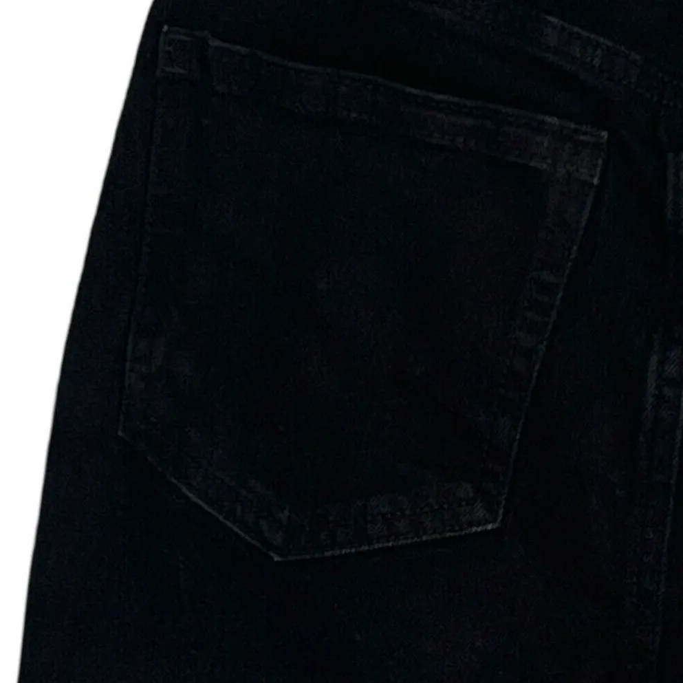 MADEWELL Womens Denim Skirt Size XS Black with Gold Piping Trim Pockets Size 23 - Image 6