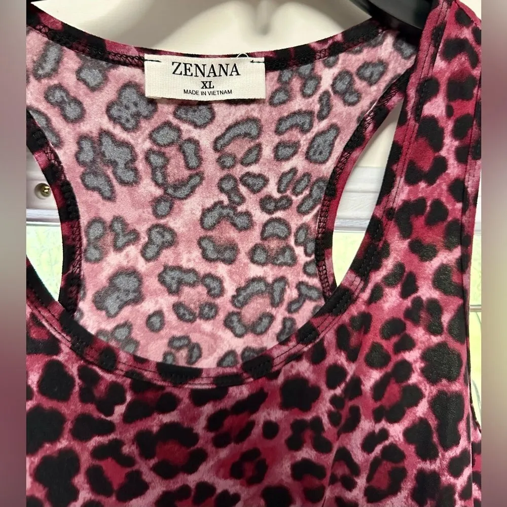 Zenana Body Suit Size: XL Pink Leopard Woman's (2) - Image 2