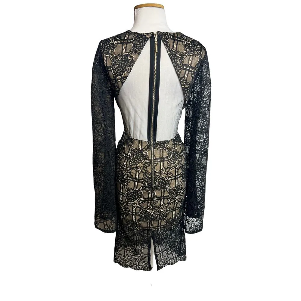 NWT Bronx & Banco Natasha lace dress Sz 2 black tan - Image 6