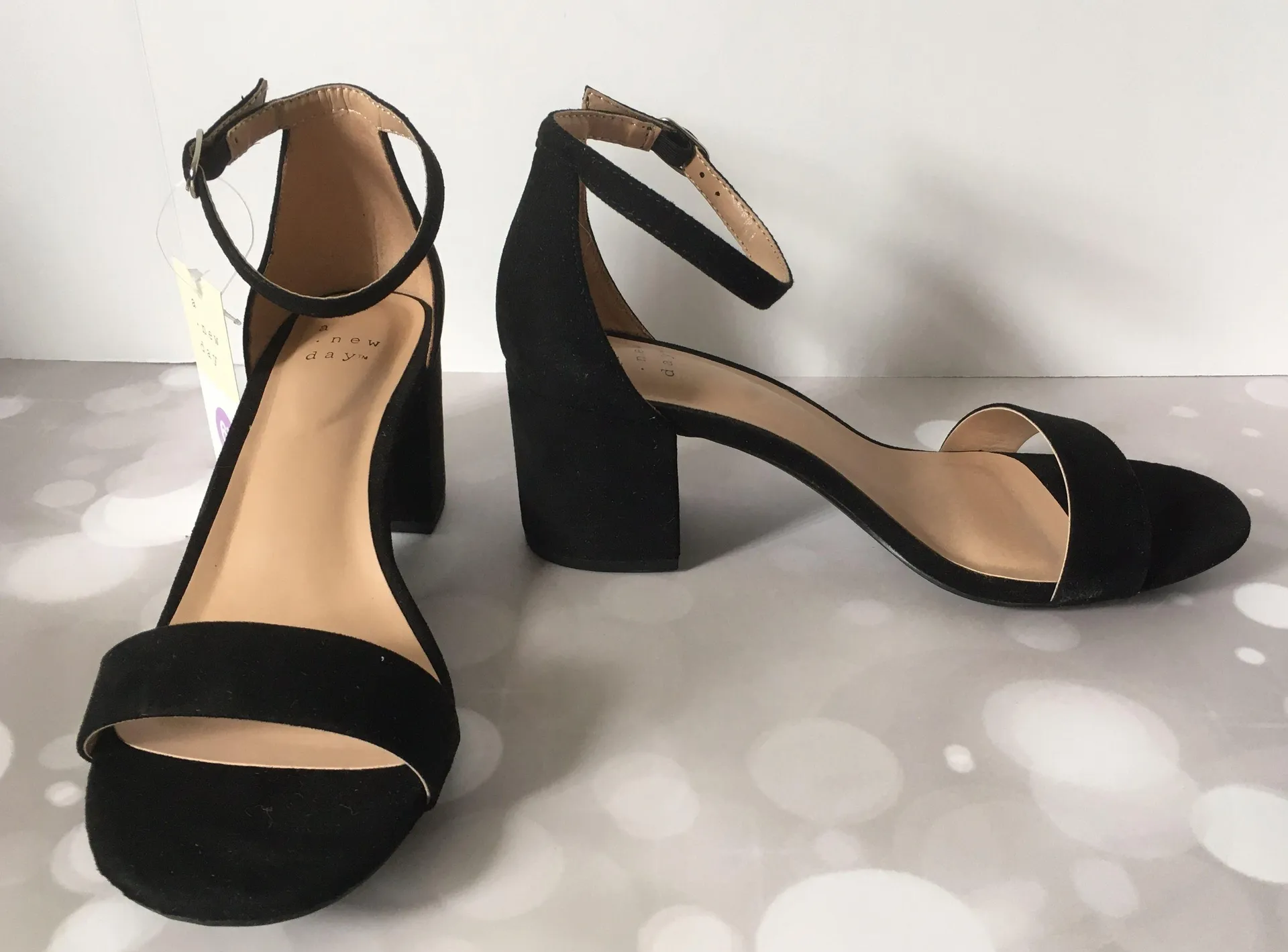 Black Heels, Size 6 1/2W - Image 3